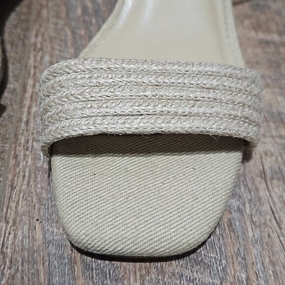 Joie Lila Beige Strappy Wedge Heels Size 9.5 - Picture 4 of 10